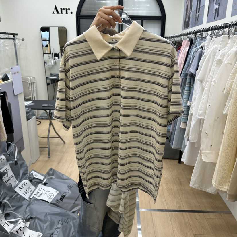 ARR韓國直郵實拍女裝新品26夏季職業時尚熱賣休閑襯衫蕾絲衫ARR襯衫/蕾絲衫