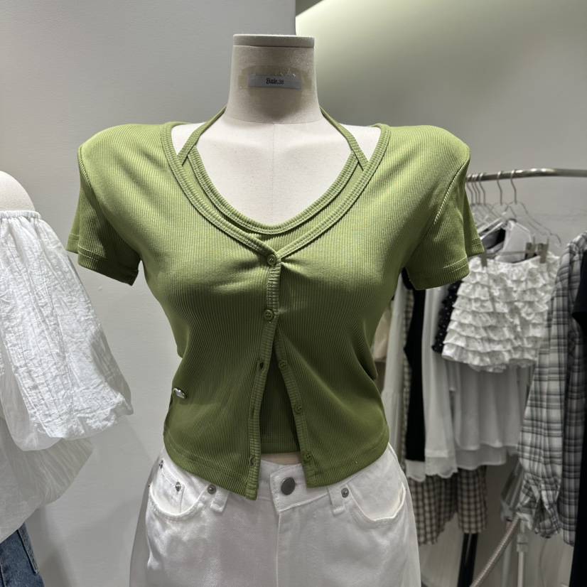 BAIE.38韓國代購女士新品休閑熱賣職業針織衫假兩件羅紋BAIE.38針織衫