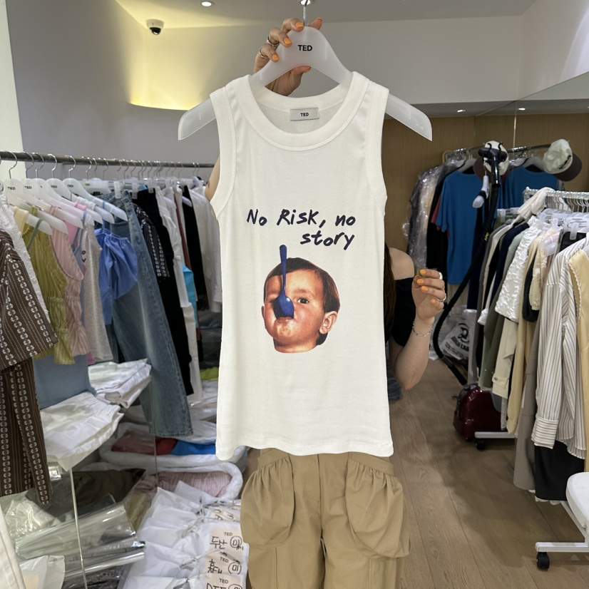 TED韓國直郵女士新品職業推薦休閑時尚26春夏吊帶背心不含配飾TED吊帶/背心