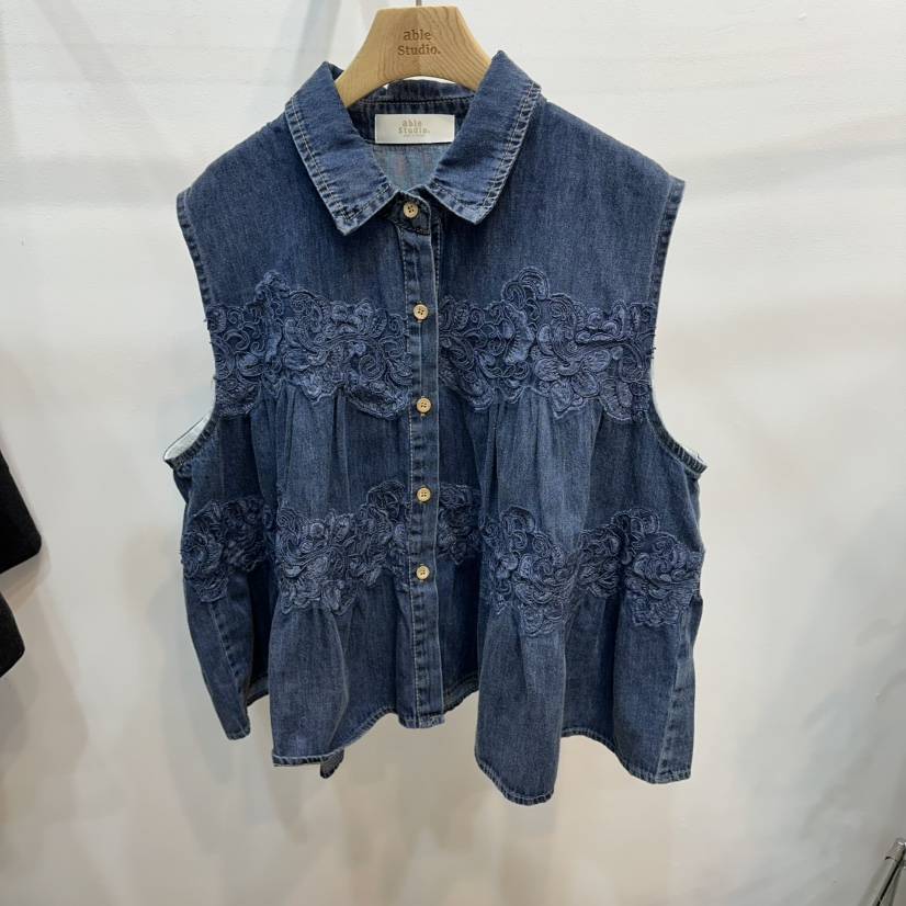 ABLESTUDIO韓國直郵女裝新品休閑人氣熱賣26夏季襯衫蕾絲衫ABLESTUDIO襯衫/蕾絲衫