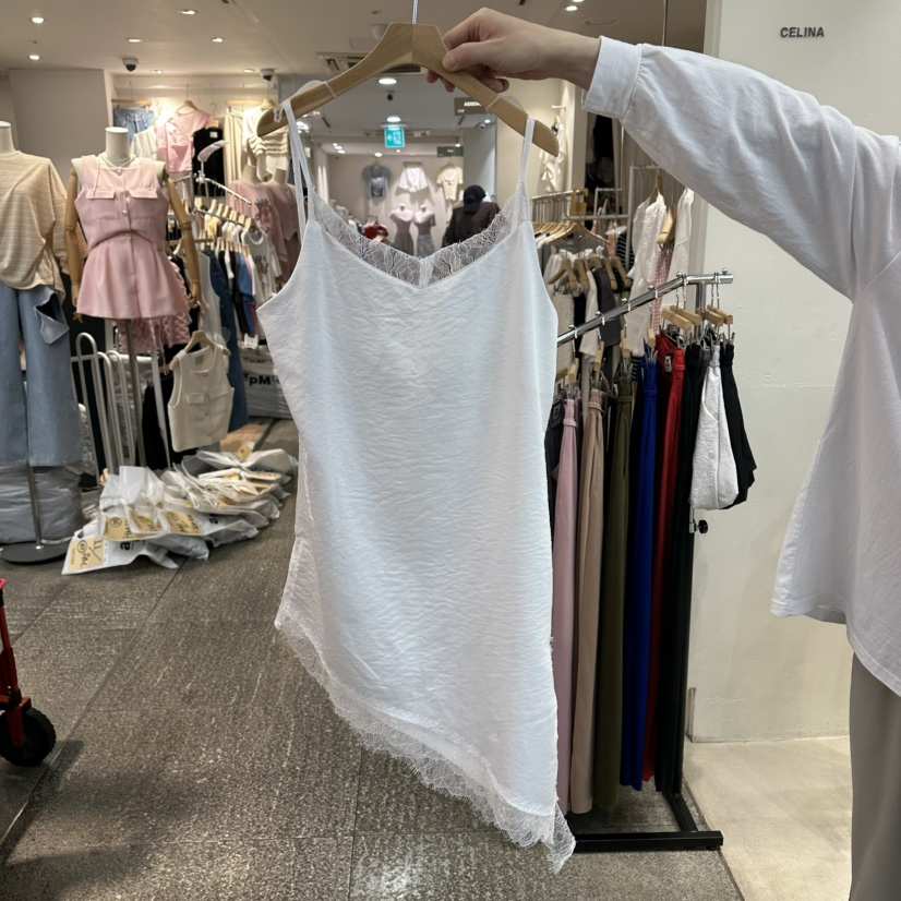 CELINA韓國直郵實拍女裝新款熱賣休閑時尚推薦連衣裙蕾絲CELI_NA連衣裙