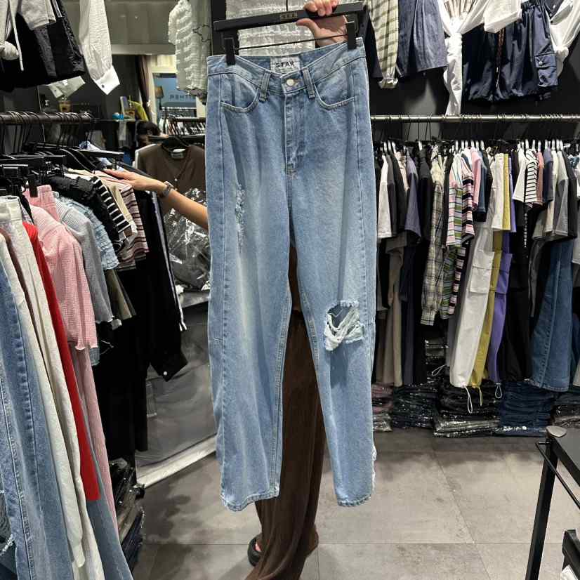 STAR-L韓國直郵實拍女士新品26春夏推薦26夏季人氣牛仔褲STAR-L牛仔褲