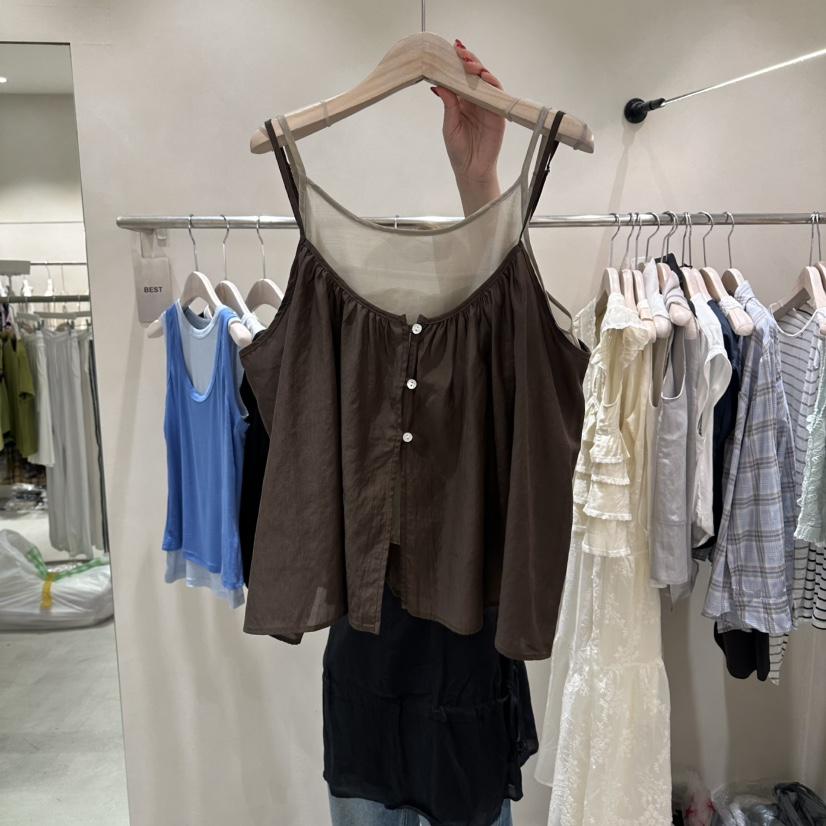 Color B韓國直郵女裝新品26春夏休閑推薦人氣熱賣吊帶背心Color B吊帶/背心