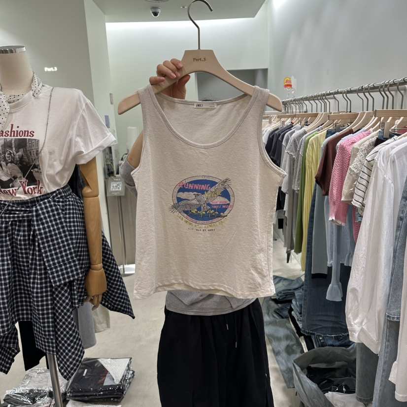 PART3韓國直郵女士新品熱賣人氣職業26夏季時尚吊帶背心印花Part.3吊帶/背心