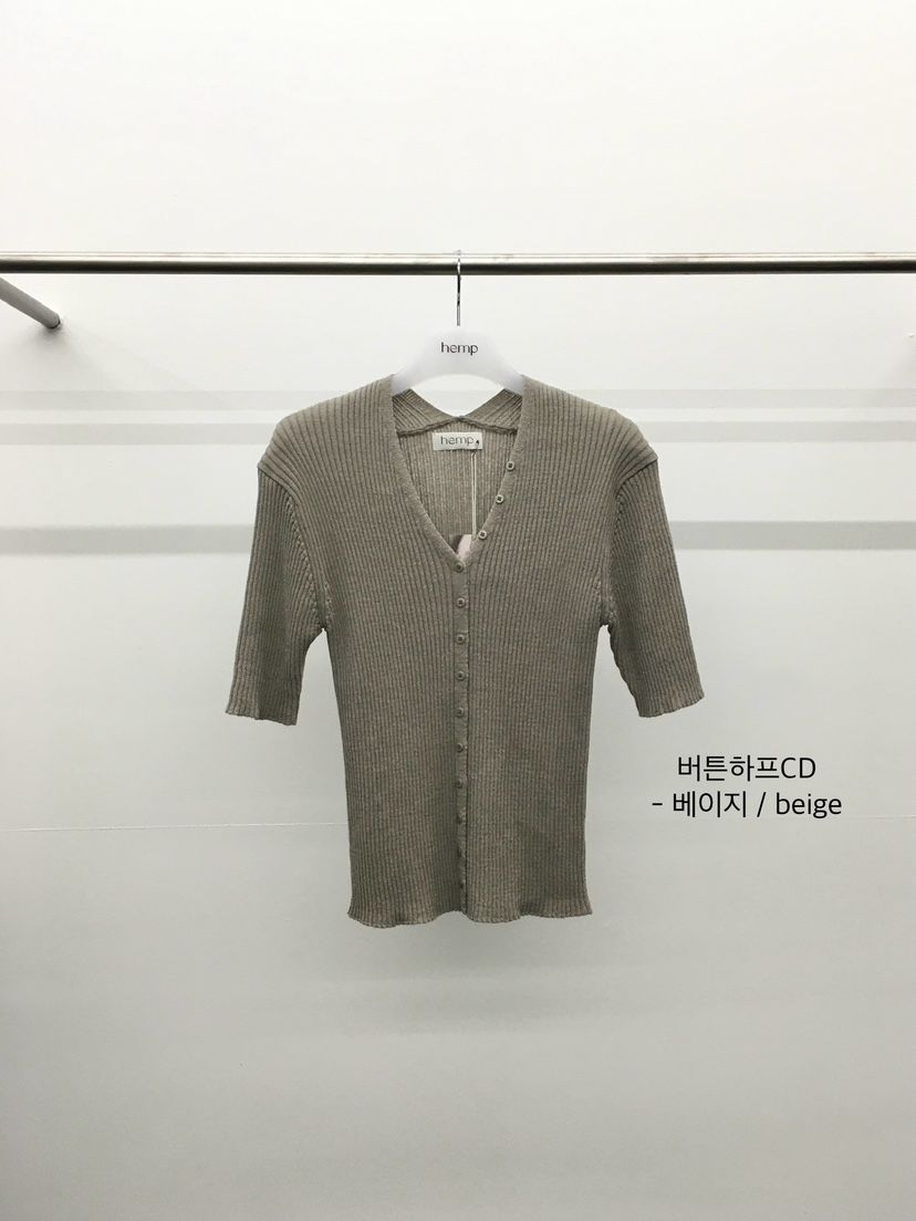 HEMP-P韓國直郵女裝新款休閑26夏季26春夏職業針織衫紐扣hemp針織衫