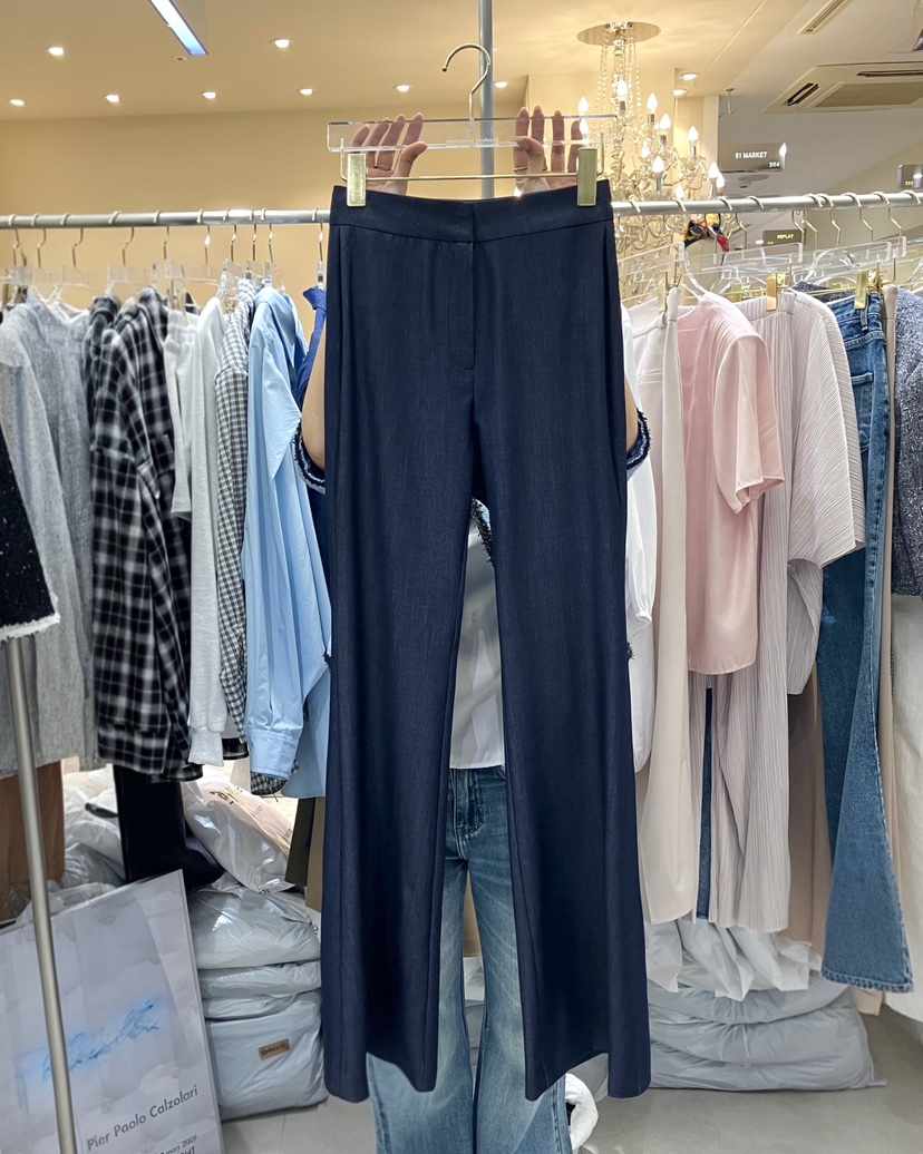WORK SHOP東大門實拍韓國女士新品26春夏熱賣休閑褲喇叭褲Work_shop休閑褲