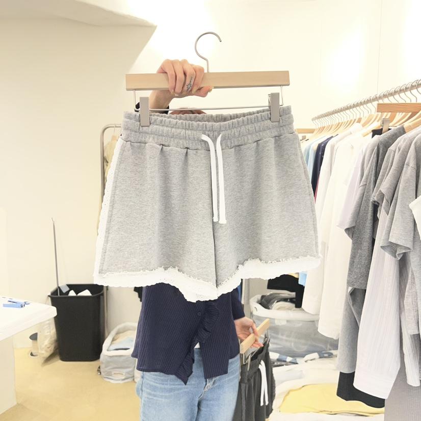 MUNSELL韓國直郵女裝新品職業人氣時尚26夏季休閑短褲蕾絲MUNSELL短褲