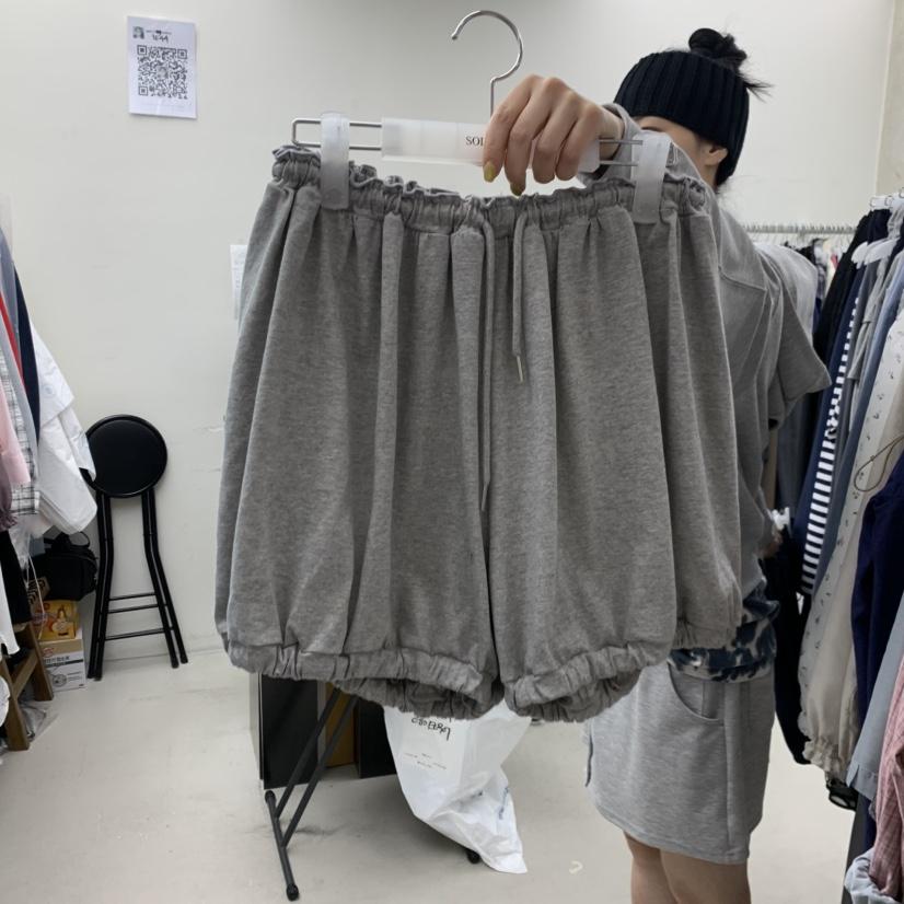 SOLD OUT韓國代購女裝新品職業熱賣26夏季休閑短褲棉質燈籠SOLD OUT短褲