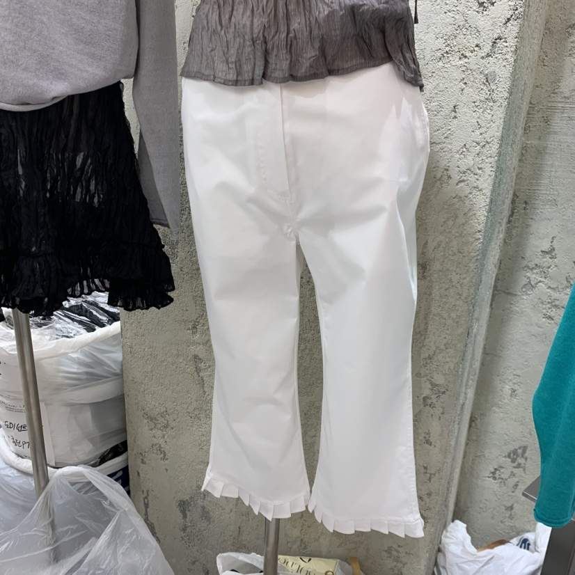 SOLD OUT韓國直郵女裝新款時尚職業推薦短褲七分褲荷葉邊SOLD OUT短褲