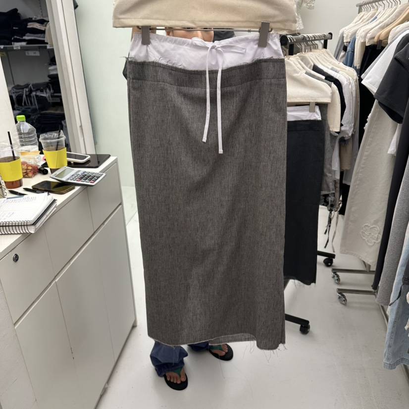 CHAV韓國代購女裝新品推薦人氣職業休閑26春夏時尚熱賣長裙CHAV長裙
