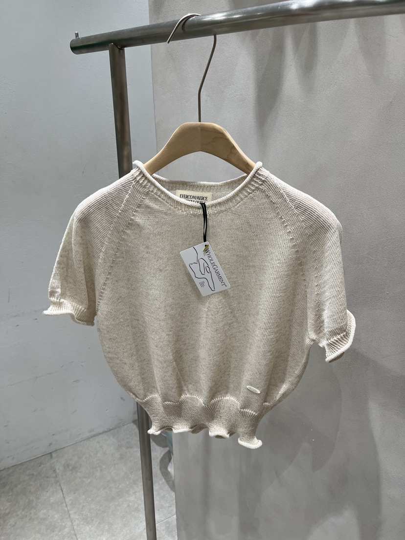 EVERCOMMERCE METICULOUSLY DESIGNED韓國直郵實拍女裝新品人氣針織衫亞麻EVERCOMMERCE METICULOUSLY DESIGNED針織衫