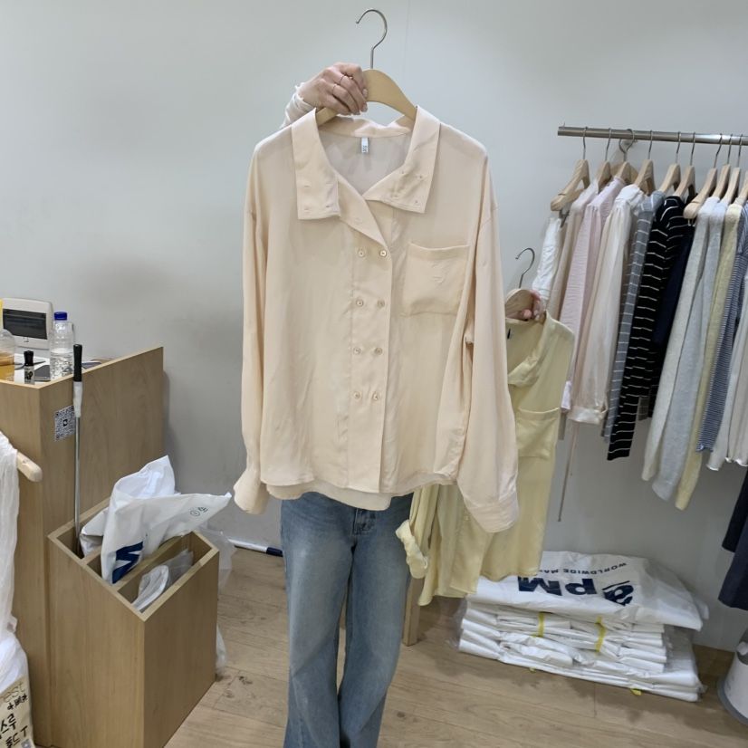 FOREST韓國直郵實拍女裝新款熱賣26夏季26春夏襯衫蕾絲衫FOREST襯衫/蕾絲衫