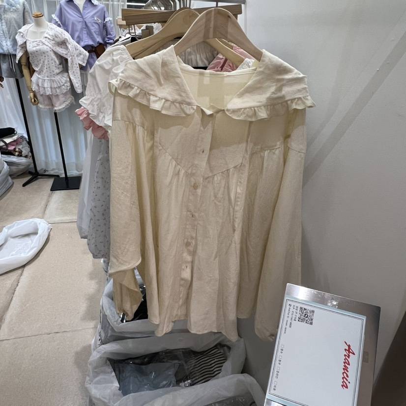 ARANCIA東大門實拍韓國女裝新品時尚職業襯衫蕾絲衫連帽衫ARANCIA襯衫/蕾絲衫