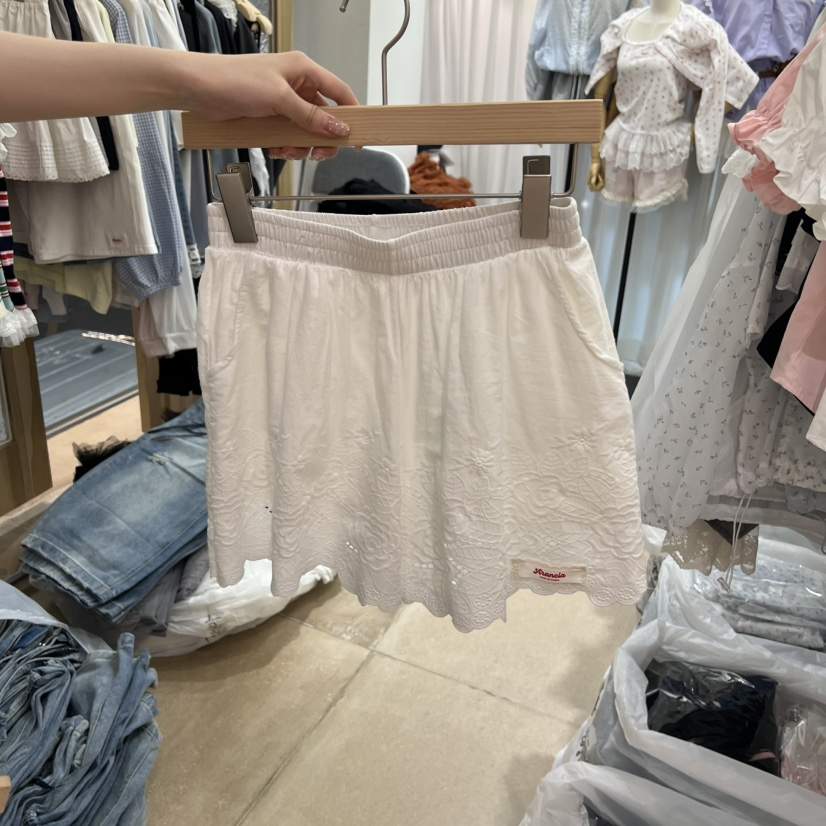 ARANCIA韓國代購女士新品人氣推薦時尚26夏季休閑短褲刺繡ARANCIA短褲