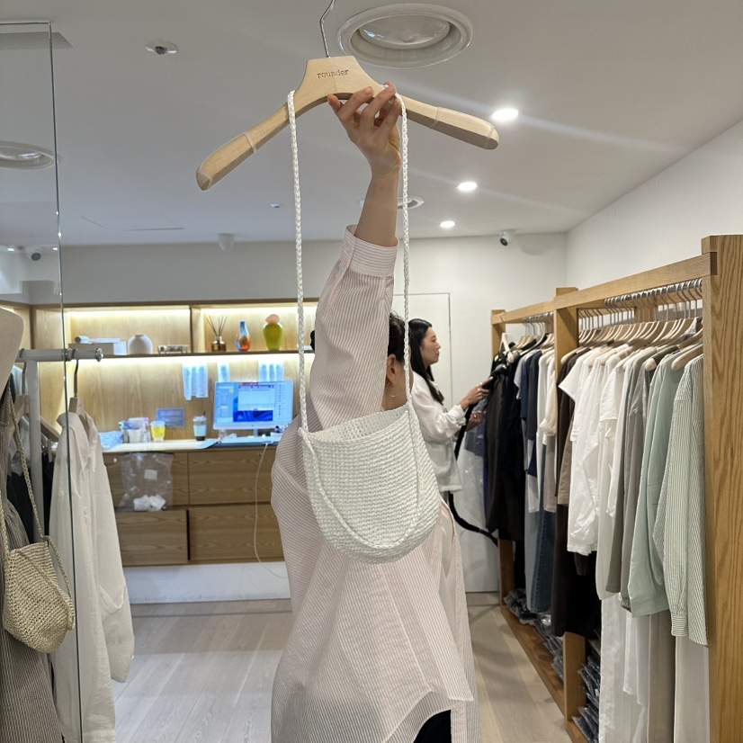 ROUNDER東大門實拍韓國女士新款職業26夏季單肩斜跨包手工編織ROUNDER單肩/斜跨包
