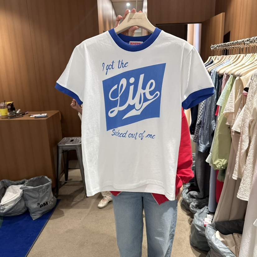 REPERTORY韓國直郵女士新品26夏季熱賣休閑時尚26春夏T恤REPERTORYT恤