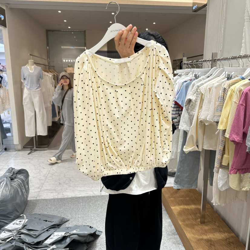 AFTERNOON韓國直郵女士新品職業推薦休閑人氣26春夏T恤不對稱AFTERNOONT恤