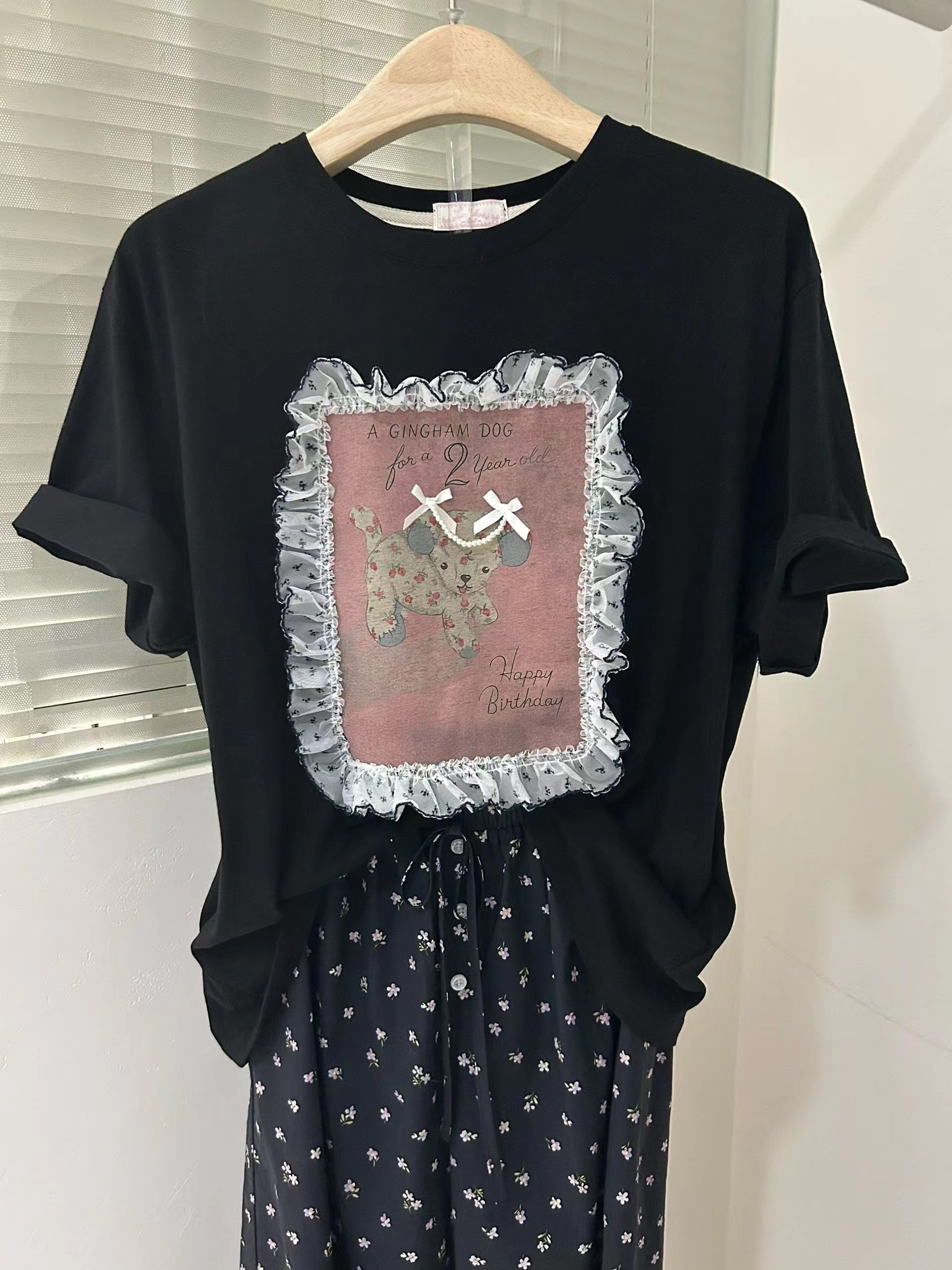 LA KERR韓國直郵女士新款休閑26春夏推薦時尚人氣職業T恤LA KERRT恤