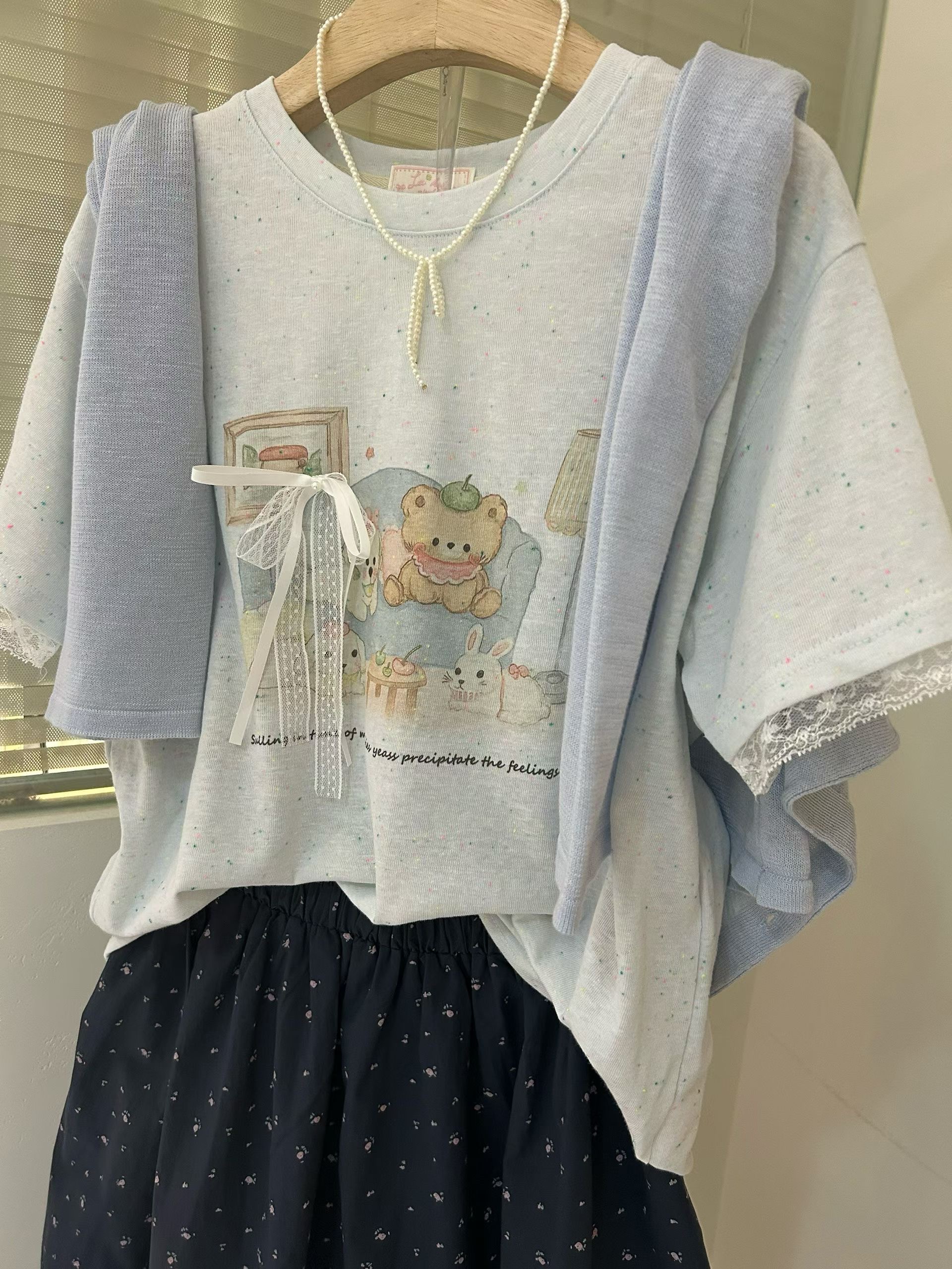 LA KERR韓國直郵女士新品職業休閑推薦人氣時尚26春夏T恤LA KERRT恤