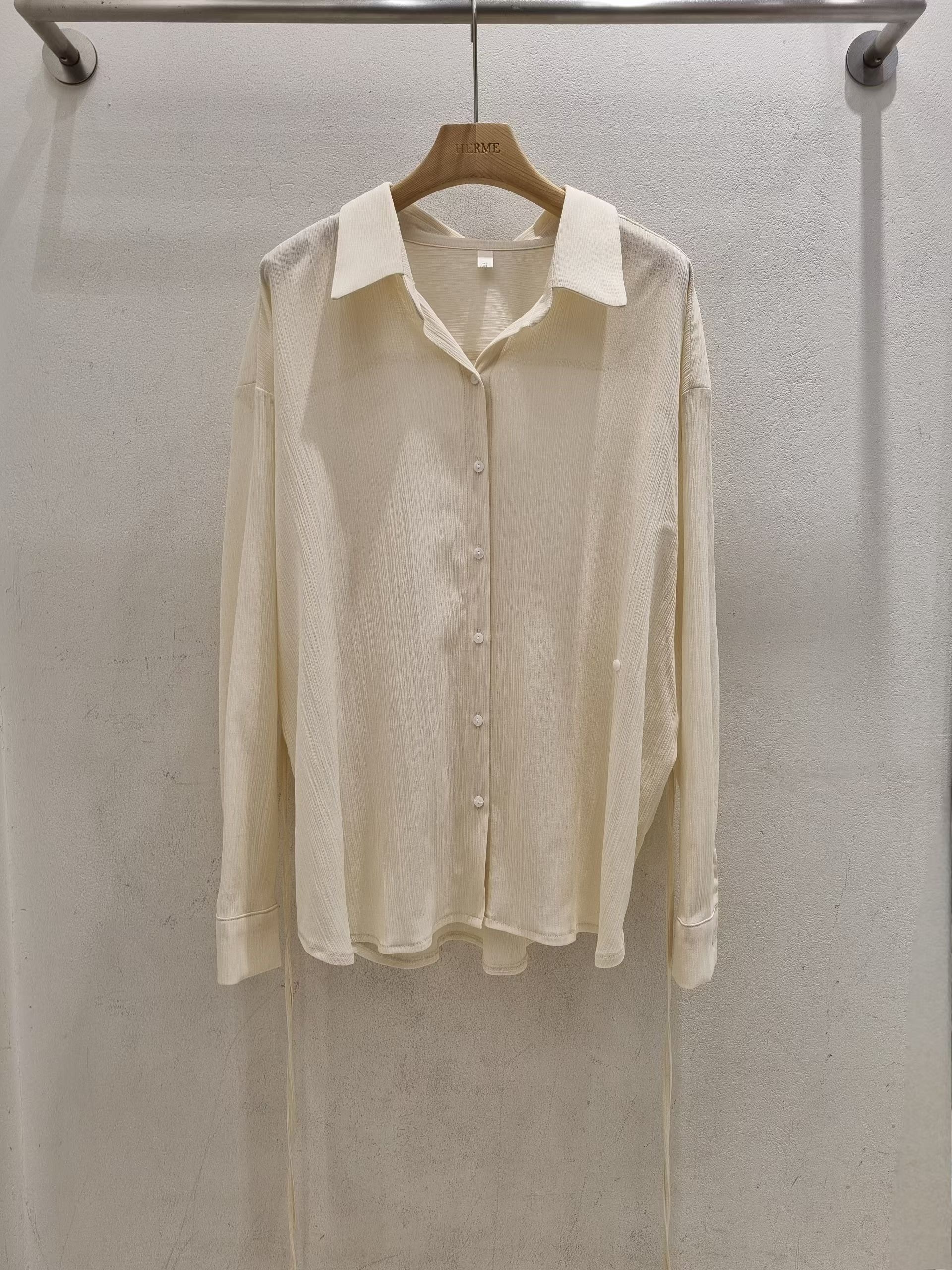 HERME韓國直郵女士新品時尚職業熱賣26夏季推薦襯衫蕾絲衫HERME襯衫/蕾絲衫