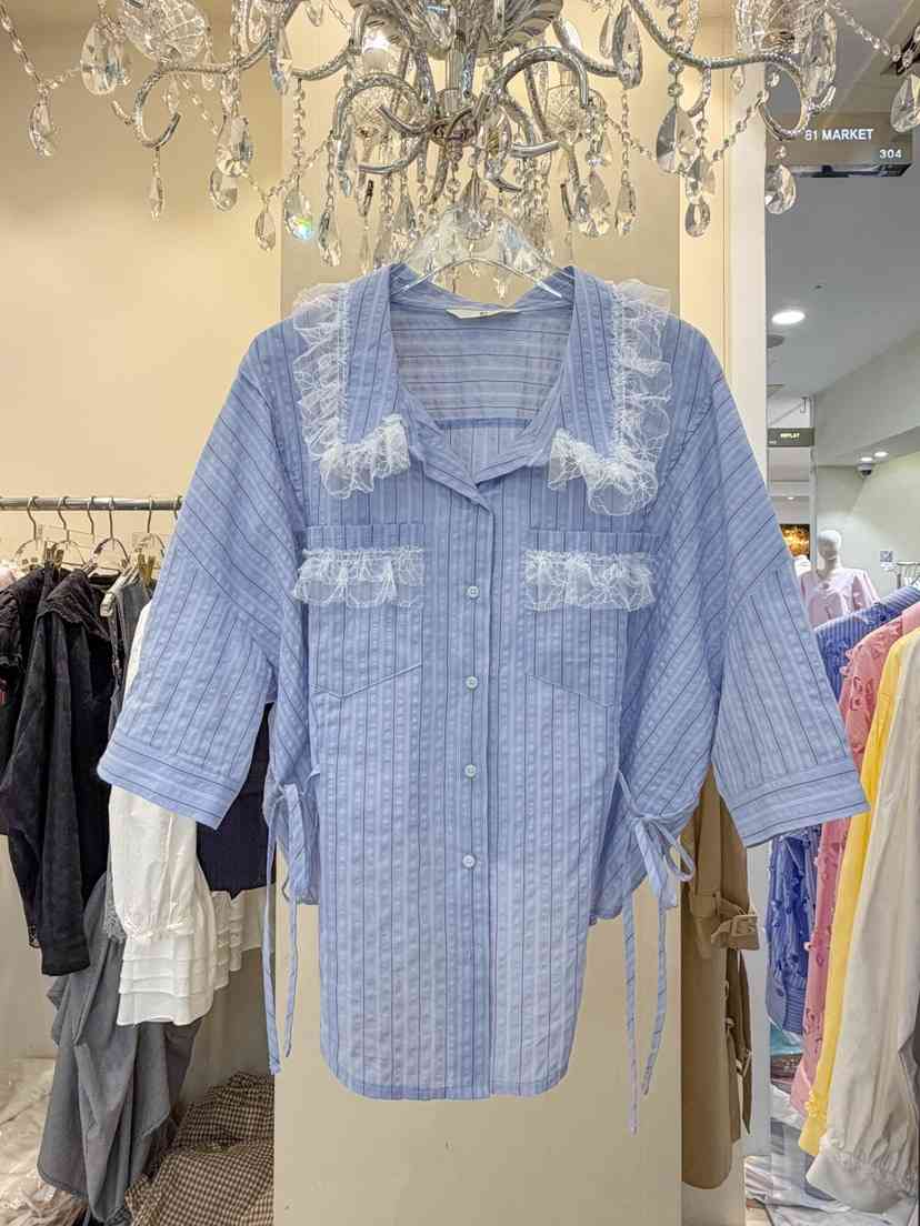 81 MARKET-L韓國直郵女裝新品26夏季推薦職業襯衫蕾絲衫81 MARKET-L襯衫/蕾絲衫