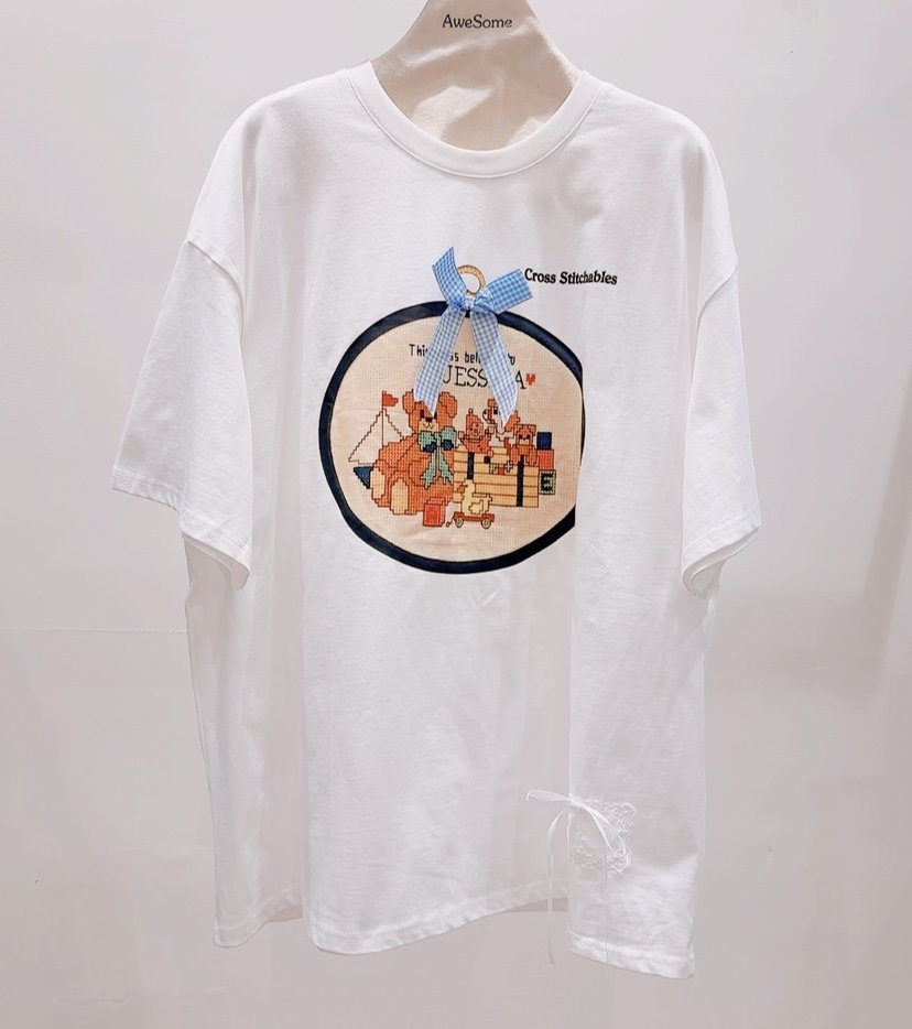 AWESOME-P韓國東大門直郵女士新品26夏季26春夏休閑熱賣T恤AWESOME-PT恤