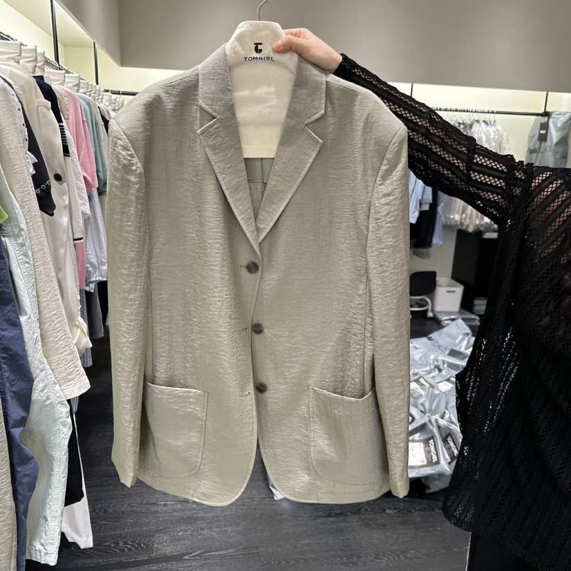 TOMGIRL東大門實拍韓國女裝新品26夏季人氣推薦時尚休閑夾克TOMGIRL夾克