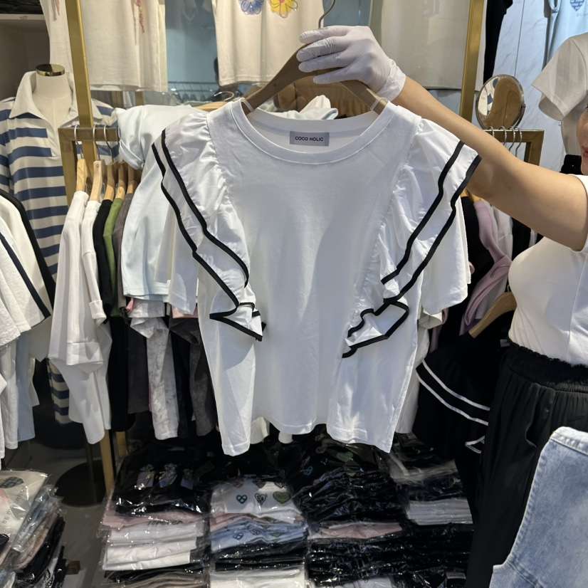 COCO HOLIC韓國直郵女裝新品熱賣休閑職業時尚人氣推薦T恤COCO HOLICT恤