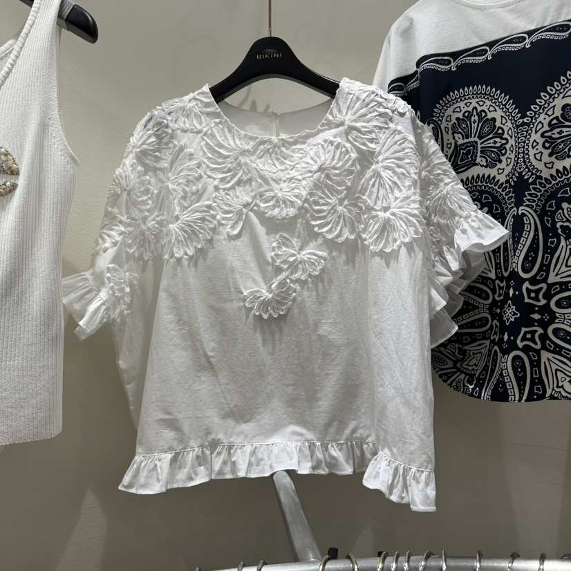 BIKINI韓國東大門代購女士新品26春夏熱賣26夏季襯衫蕾絲衫BIKINI襯衫/蕾絲衫