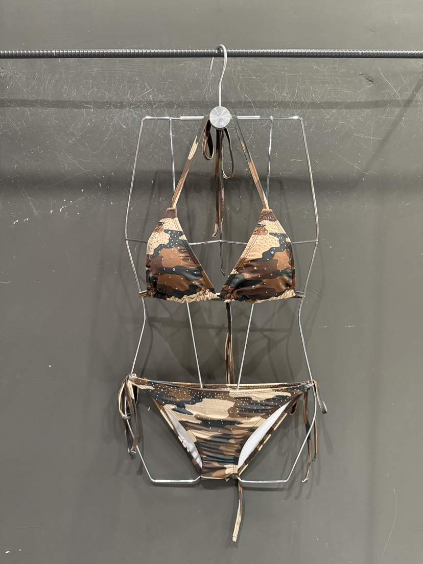 GATELESS韓國代購女裝新品26春夏推薦26夏季休閑泳裝迷彩GATELESS泳裝
