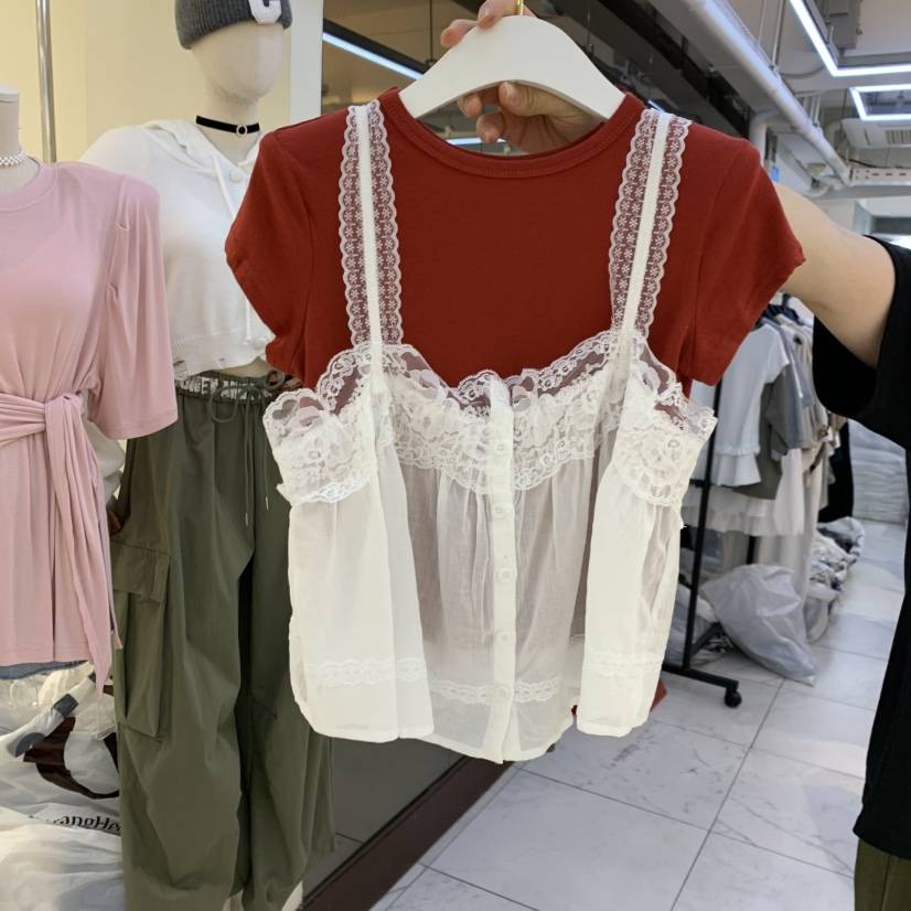 ENDOLPHIN韓國直郵女裝新品職業時尚熱賣吊帶背心不含內搭ENDOLPHIN吊帶/背心