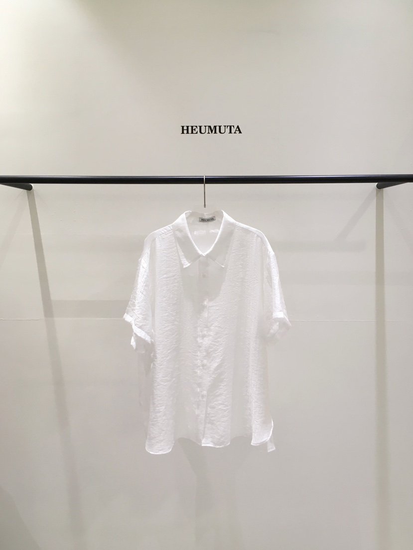 HEUMUTA韓國直郵女士新款職業26春夏26夏季襯衫蕾絲衫透明HEUMUTA襯衫/蕾絲衫