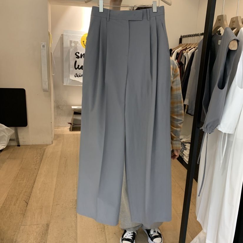 LA MAGIE FEMME韓國東大門代購女裝新品休閑休閑褲條紋Lamagie Femme休閑褲