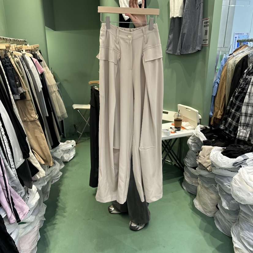 ROMANTIC NEWYORK韓國直郵女士新品人氣推薦時尚休閑褲口袋ROMANTIC NEWYORK休閑褲