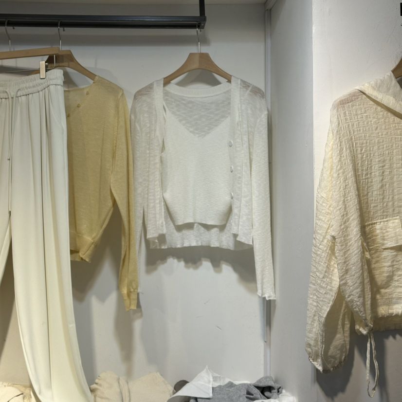 HARU-Q韓國直郵實拍女士新款26春夏人氣職業套裝套裝亞麻HARU-Q套裝