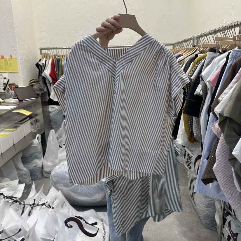 DA YLOG韓國直郵女士新品時尚26春夏26夏季襯衫蕾絲衫亞麻布DA YLOG襯衫/蕾絲衫
