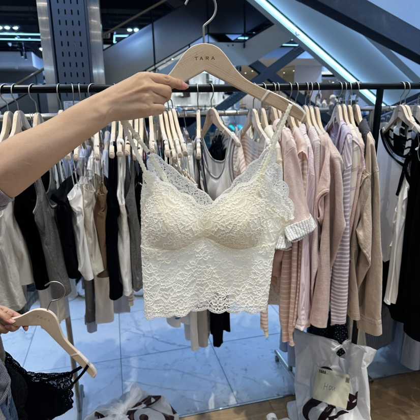 TARA韓國東大門直郵女裝新款熱賣26春夏職業吊帶背心蕾絲TARA吊帶/背心