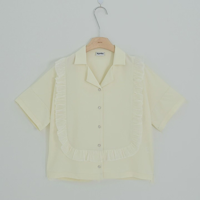 RUMBA韓國直郵實拍女士新品26春夏熱賣職業休閑襯衫蕾絲衫RUMBA襯衫/蕾絲衫