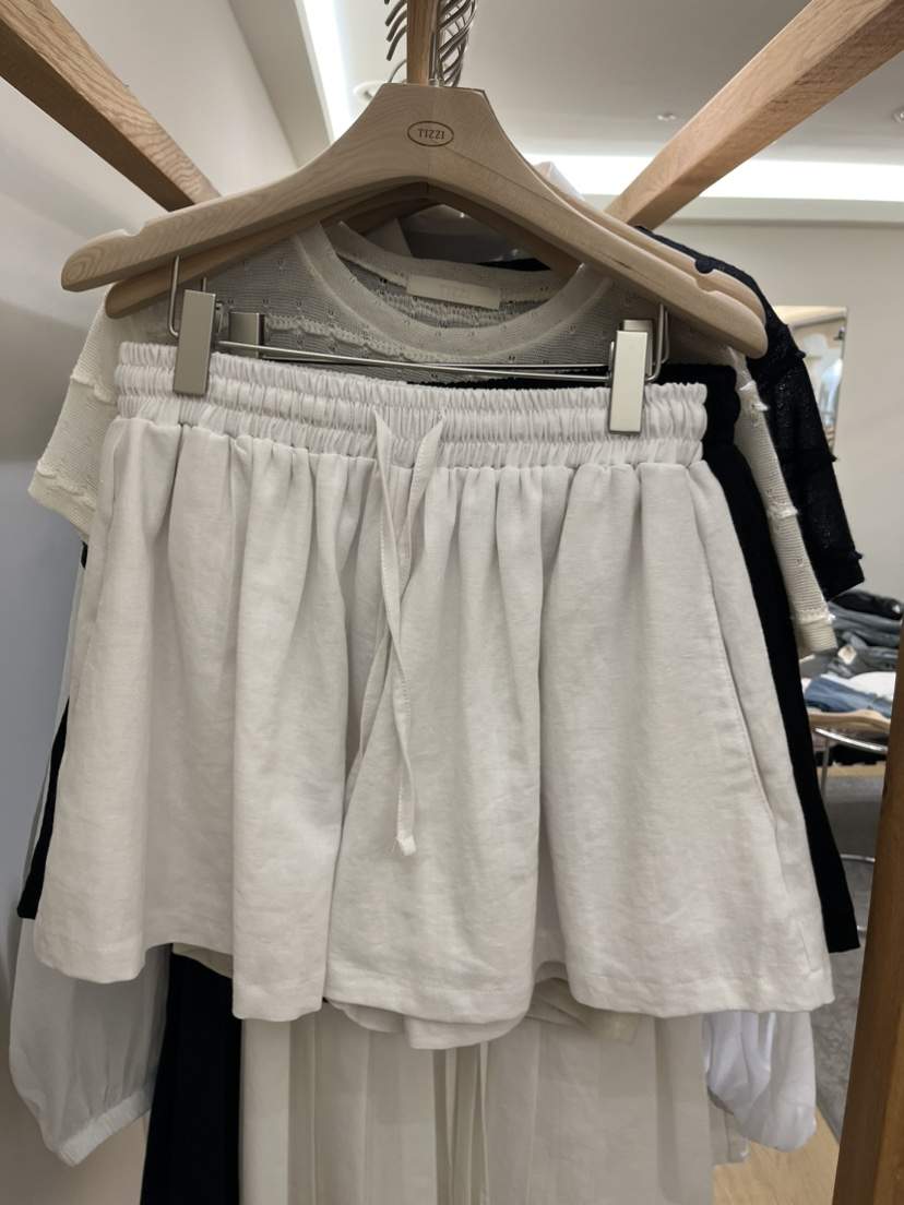 TIZZI韓國直郵實拍女士新款職業人氣26夏季熱賣推薦短褲亞麻TIZZI短褲