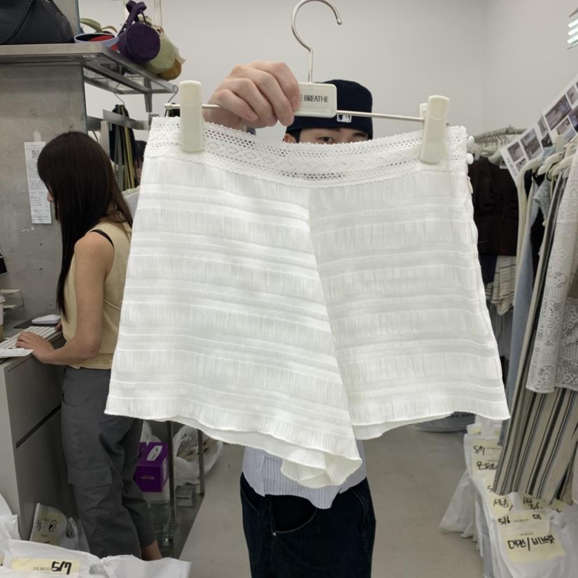 BREATHE東大門實拍韓國女士新品熱賣人氣26春夏職業短褲褶皺BREATHE短褲