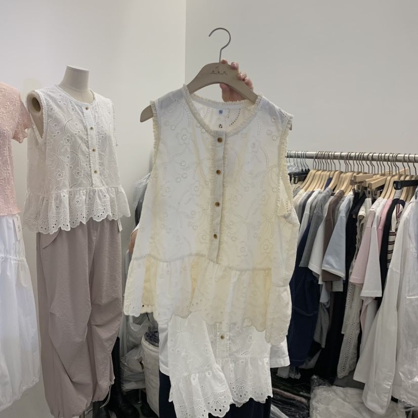 TAN&amp;COMO韓國直郵女士新款推薦休閑26春夏襯衫蕾絲衫tan-COMO襯衫/蕾絲衫