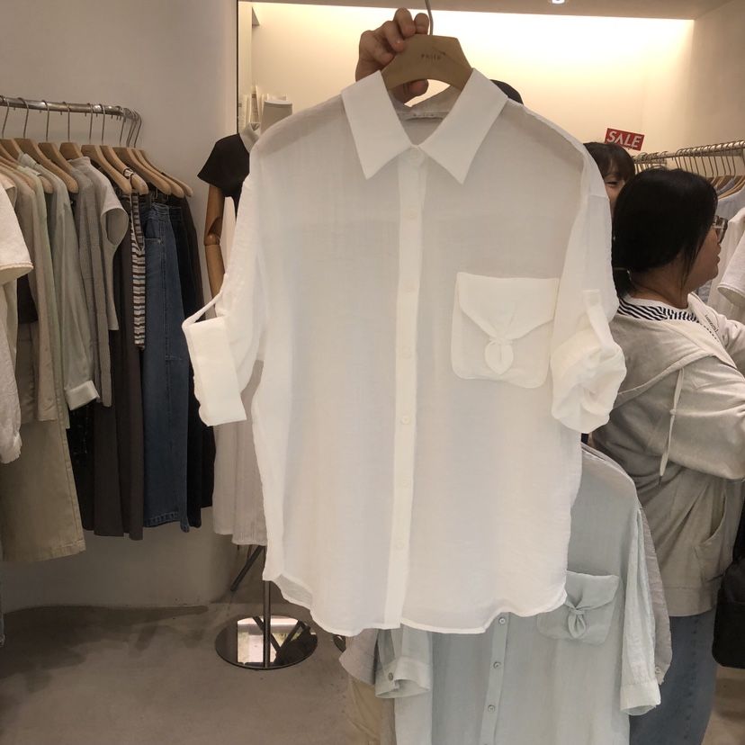 PHILO東大門實拍韓國女士新款人氣時尚熱賣休閑襯衫蕾絲衫PHILO襯衫/蕾絲衫