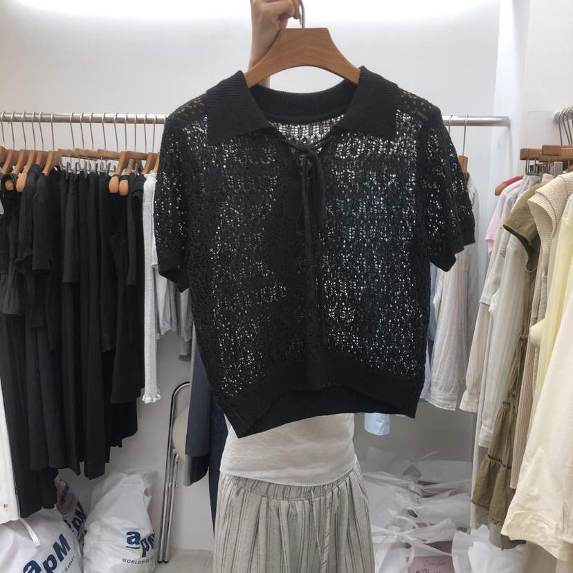 DRESS ROOM韓國直郵女裝新款時尚熱賣休閑人氣26夏季針織衫DRESS ROOM針織衫