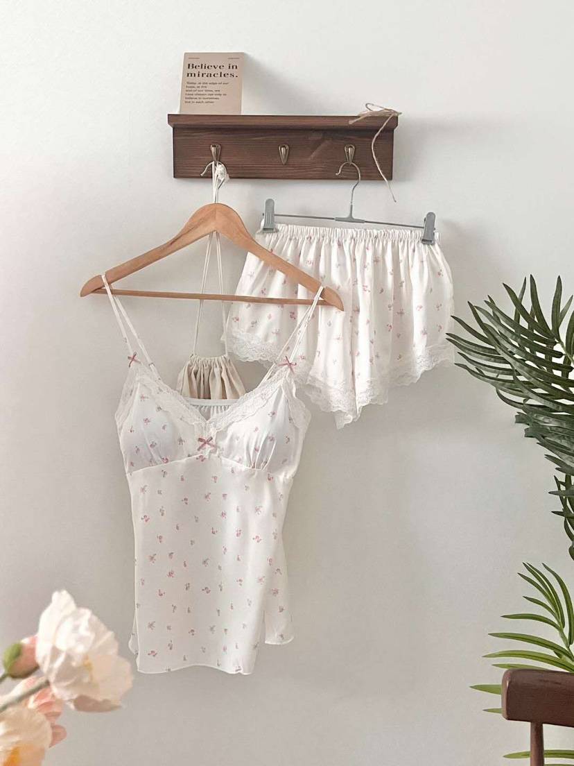 VICTORIA-P韓國代購女士新品26春夏26夏季熱賣推薦睡衣套裝VICTORIA睡衣
