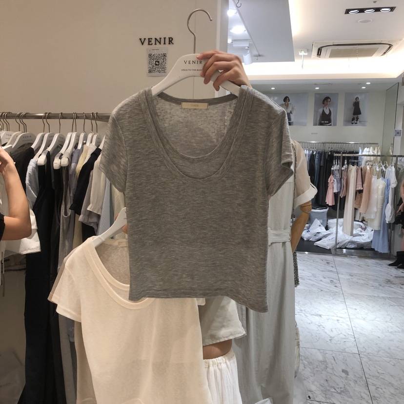 VENIR-a韓國直郵實拍女裝新品26春夏26夏季推薦T恤假兩件VENIR-aT恤