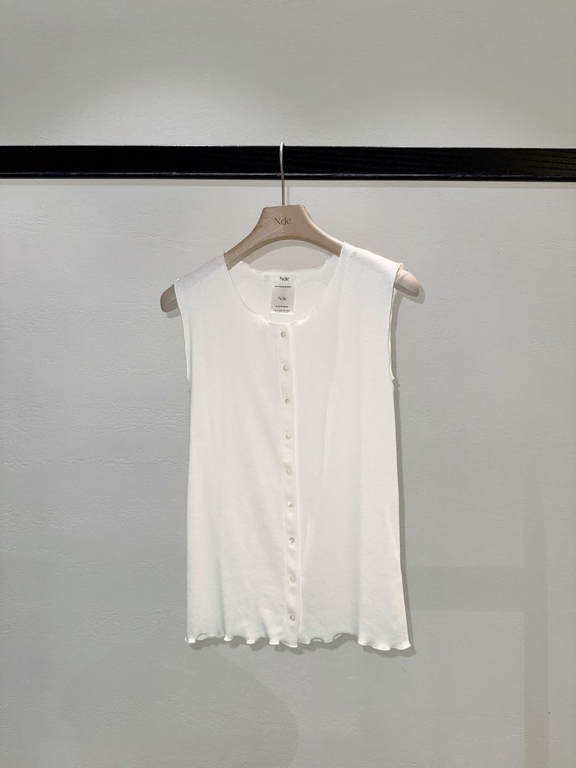 NDE韓國直郵女裝新品26春夏推薦熱賣職業休閑吊帶背心羅紋BOHEME_NDE吊帶/背心