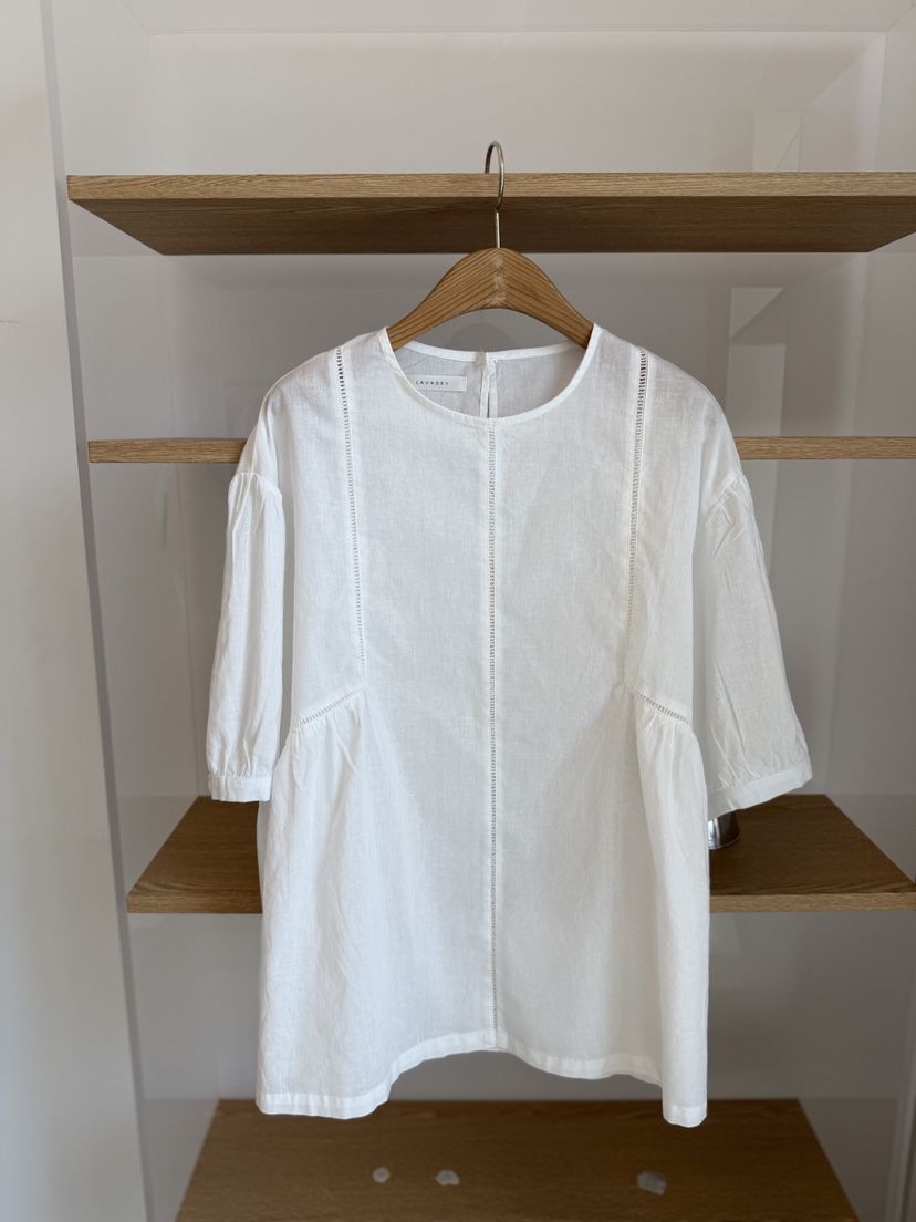 LAUNDRY韓國直郵女士新品人氣推薦時尚26春夏襯衫蕾絲衫亞麻LAUNDRY襯衫/蕾絲衫