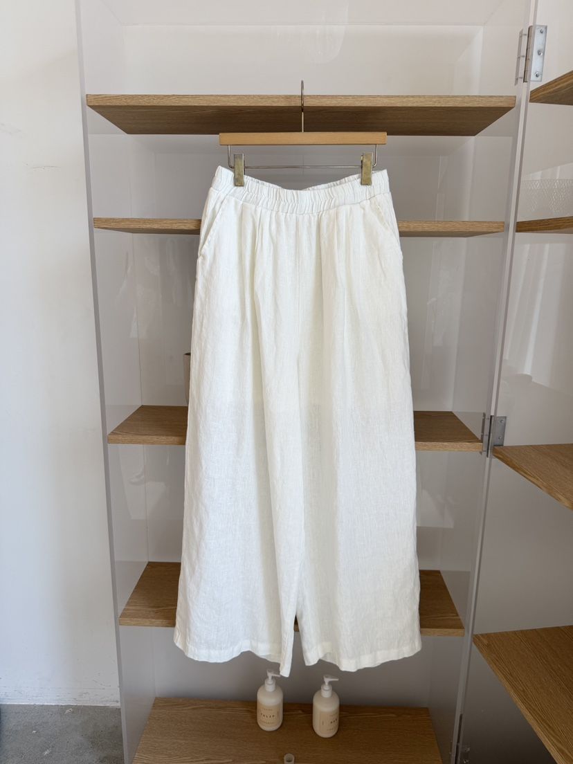 LAUNDRY韓國直郵女裝新品熱賣休閑推薦人氣休閑褲闊腿褲亞麻LAUNDRY休閑褲
