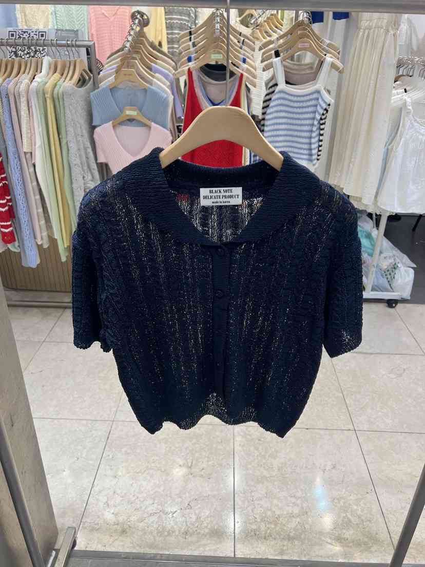 BLACK NOTE韓國東大門代購女士新品時尚休閑職業推薦針織衫BLACK NOTE針織衫