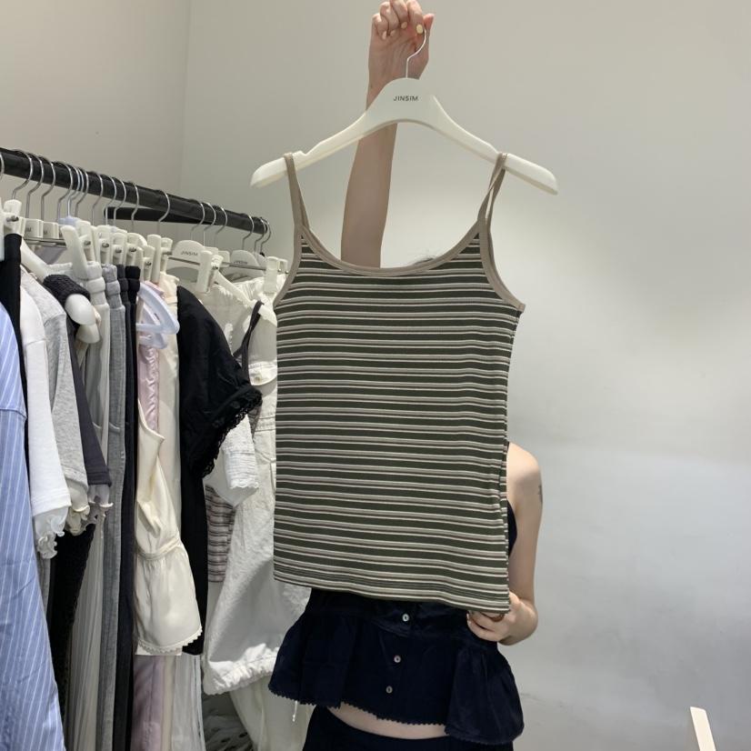 JINSIM韓國直郵女裝新品26夏季人氣時尚職業休閑吊帶背心JINSIM吊帶/背心